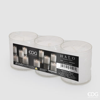 EDG Enzo de Gasperi Set 3 Candele Halo H6.5 cm