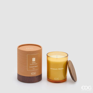 EDG Enzo De Gasperi Candela Opal in Vetro H10 cm Aromatic Hinoki