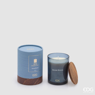 EDG Enzo De Gasperi Candela Opal in Vetro H10 cm Ocean Breeze