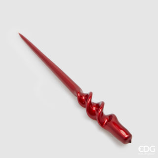 EDG Enzo De Gasperi Candela Twist Rossa H40 cm