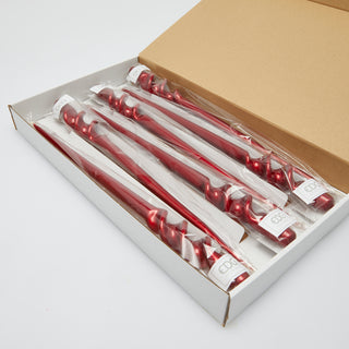 EDG Enzo De Gasperi Candela Twist Rossa H40 cm