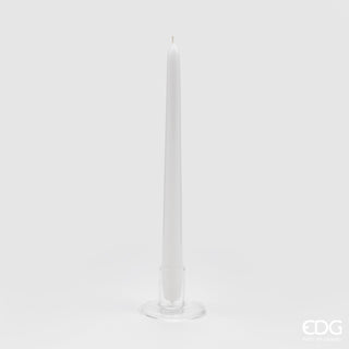 EDG Enzo De Gasperi - Juego de 10 velas cónicas, altura 28 cm, color blanco