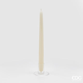 EDG Enzo De Gasperi Set of 10 Cone Stem Candles H28 cm Ivory