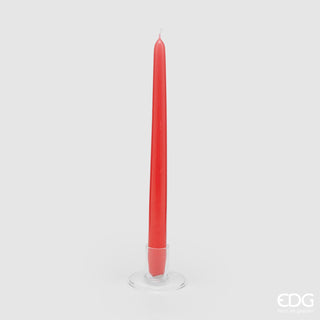 EDG Enzo De Gasperi Set of 10 Cone Stem Candles H28 cm Red