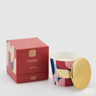 EDG Enzo De Gasperi Candela Hypnotic con Coperchio H9 cm Ambra Marocchina