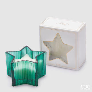 EDG Enzo De Gasperi Grüne Sternkerze H8 cm