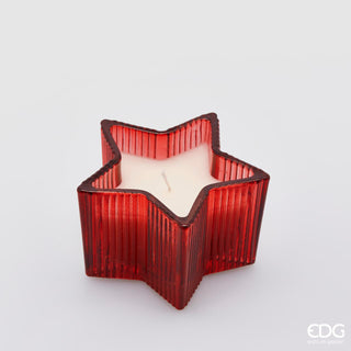 EDG Enzo De Gasperi Candela Stella Rosso H6.5 cm