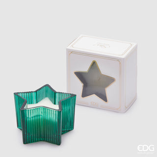 EDG Enzo De Gasperi Grüne Sternkerze H6,5 cm