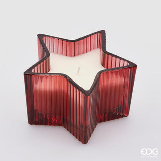 EDG Enzo De Gasperi Bordeaux Sternkerze H8 cm