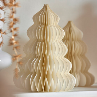 EDG Enzo De Gasperi Weißer Origami-Weihnachtsbaum D20 H15