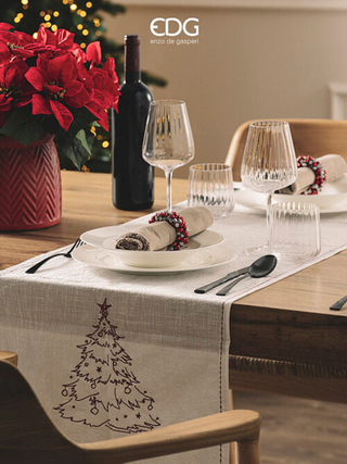 EDG Enzo De Gasperi Mazzo Stelle di Natale Real 5 Fiori H30 cm