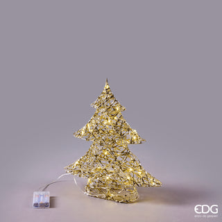 EDG Enzo De Gasperi Decoro Albero led intreccio 30 MicroleD H40 cm