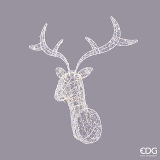 EDG Enzo De Gasperi Decoro a parete Renna Pearls 200 Microled H75 cm