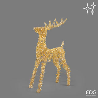 EDG Enzo De Gasperi Decoro Renna Curly Microled H100 cm