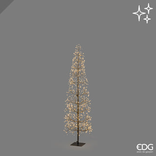 EDG Enzo De Gasperi Albero Led Faggio Slim 708 led H150 cm Nero