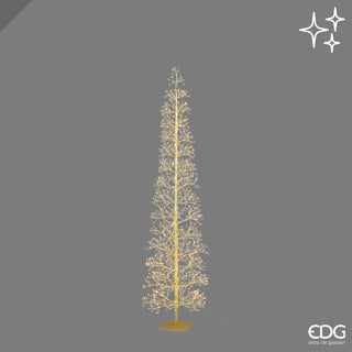 EDG Enzo De Gasperi Albero Led Faggio Slim 1080 led H180 cm Oro