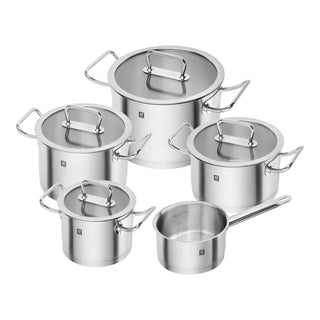 Zwilling Batteria di Pentole 9 pz Pro in Acciaio inox