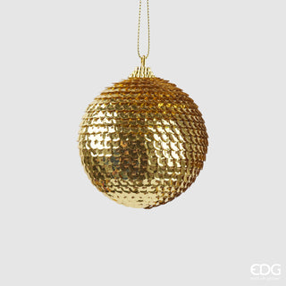 EDG Enzo De Gasperi Pallina di Natale Squame D8 cm oro