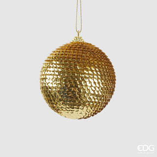 EDG Enzo De Gasperi Pallina di Natale Squame D10 cm oro