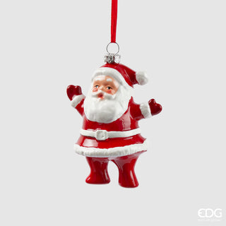 EDG Enzo De Gasperi Decorazione Appendino Babbo Natale H10 cm