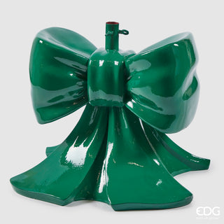 EDG Enzo de Gasperi Base per Albero di Natale Fiocco Verde Grande H57 D50 cm