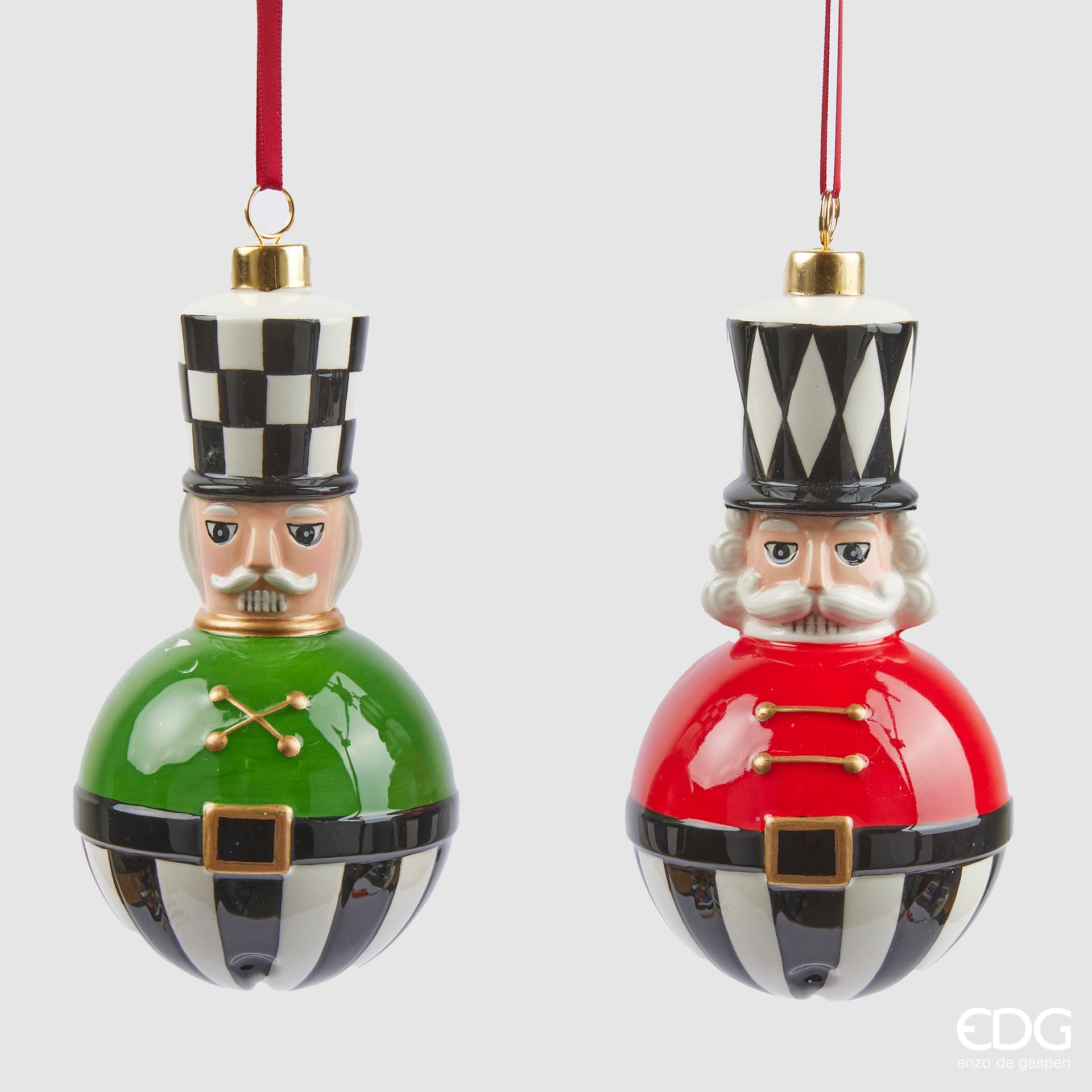 Gioielleria Di Natale - Teschi Babbo Natale - Set Da 6 Gioielleria Di Natale - Teschi Babbo Natale - Set Da 6