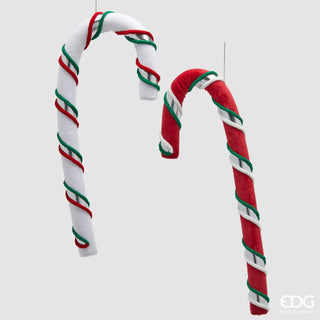 EDG Enzo De Gasperi Set mit 2 Maxi-Weihnachtsdekorationen in Form von Zuckerstangen, H 52 cm