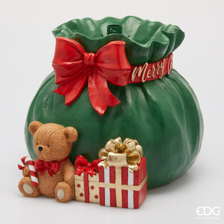 EDG Enzo de Gasperi Weihnachtsbaum-Geschenktüte mit Teddybär, H39 x T50 cm