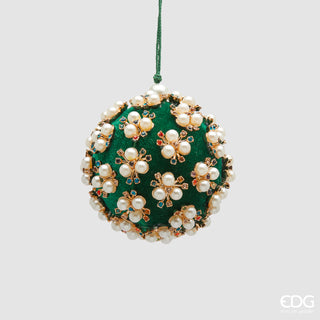 EDG Enzo De Gasperi Elizabeth Green Christmas Ball D8 cm