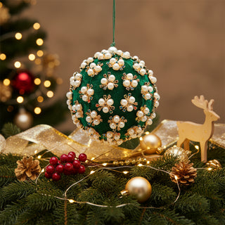 EDG Enzo De Gasperi Elizabeth Grüne Weihnachtskugel D10 cm
