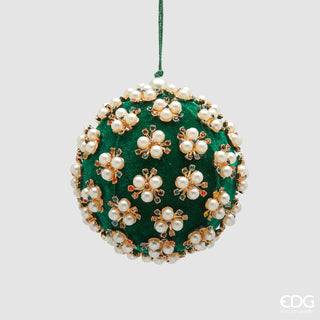 EDG Enzo De Gasperi Elizabeth Grüne Weihnachtskugel D10 cm