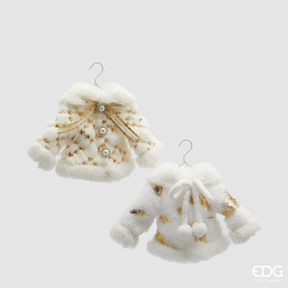 EDG Enzo De Gasperi Set mit 2 Weihnachtsmann-Kleid-Dekorationen, H 15 cm