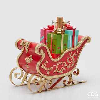 EDG Enzo de Gasperi Weihnachtsbaumschlittenfuß mit Geschenken B43 H39 cm