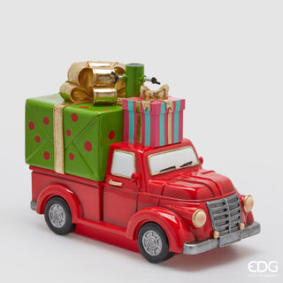 EDG Enzo de Gasperi Weihnachtsbaumständer Van mit Geschenken H37 B48 cm