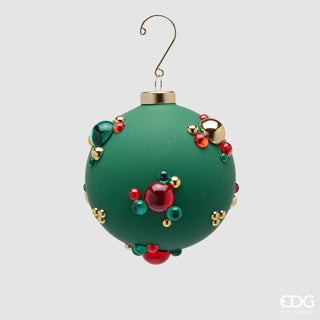 EDG Enzo De Gasperi Pallina di Natale Bolle D10 cm Verde