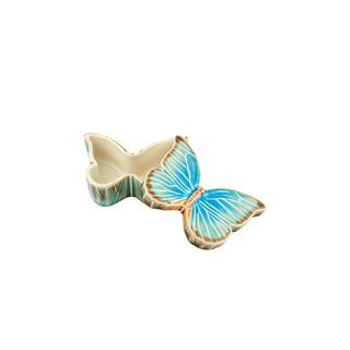 Bordallo Pinheiro Contenitore Butterfly Piccolo in Terracotta