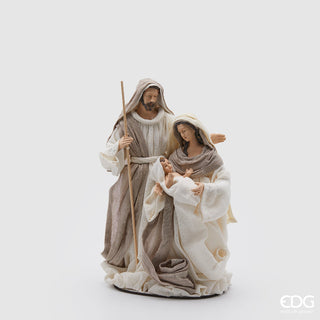 EDG Enzo De Gasperi Nativitò Lord con Base H28 cm in Tessuto