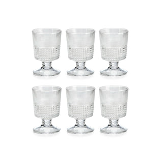 IVV Speedy Set 6 Calici in Vetro Soffiato 240 ml Trasparente