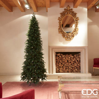 EDG Enzo de Gasperi Slim Pino Árbol de Navidad 210 cm D 81 cm Natural sin led