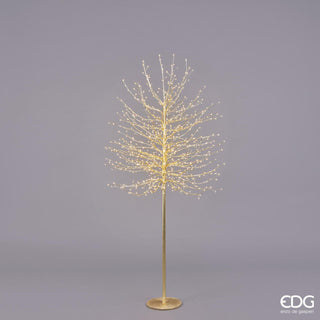 EDG Enzo De Gasperi Buchenbaum mit 900 Mini-LED-Sockel H180 cm Gold