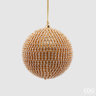 EDG Enzo De Gasperi Christmas Bauble Gems D10 cm Gold