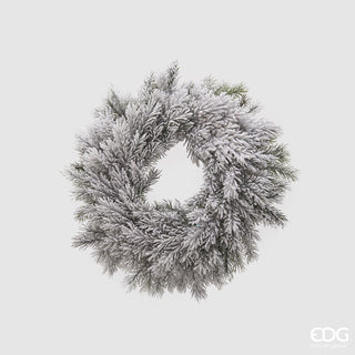 EDG Enzo De Gasperi Christmas Wreath Snowy West Pine D46 cm