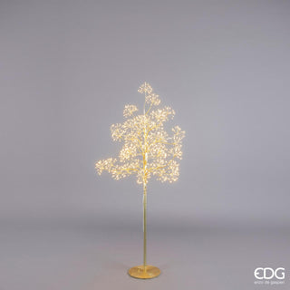 EDG Enzo De Gasperi Tree Beech tufts with base 1120 mini led H150 cm Gold