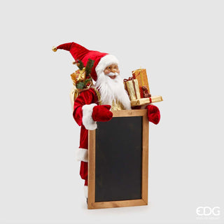 EDG Enzo De Gasperi Papá Noel con pizarra y regalos H60 cm
