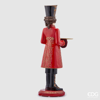 EDG Enzo De Gasperi Poly Nutcracker Soldier with Tray H106 cm