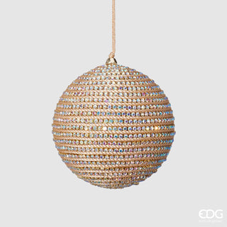 EDG Bola de Navidad Enzo De Gasperi Diamante Nuevo D10 cm Oro