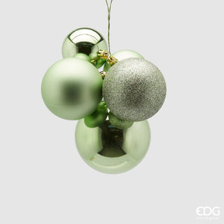 EDG Enzo de Gasperi Bolas de Navidad Decoración Manojo 5 piezas Verde