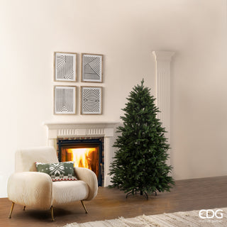 EDG Enzo de Gasperi Albero di Natale Pino Cristallo H 180 cm Natural senza led