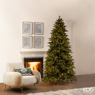 EDG Enzo de Gasperi Merano Pino Árbol de Navidad 240 cm Natural con 700 luces led