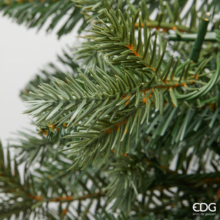 EDG Enzo De Gasperi Girlande aus Kiefernholz, silberfarben, mit 170 mm Durchmesser, H270 cm